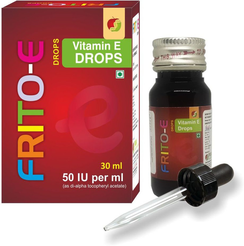 FRITO-E Vitamin E & Antioxidants Drops for Babies healthy skin and eyes(30 ml)