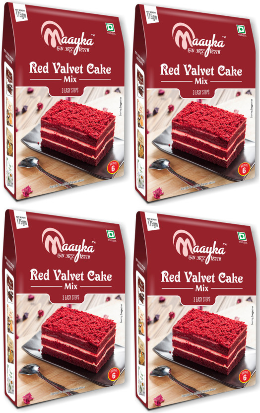 Maayka Maayka - Ek Atoot Rishta Red Velvet Cake Mix 4*175gm (700gm) 700 g(Pack of 4) - Flipkart Deal