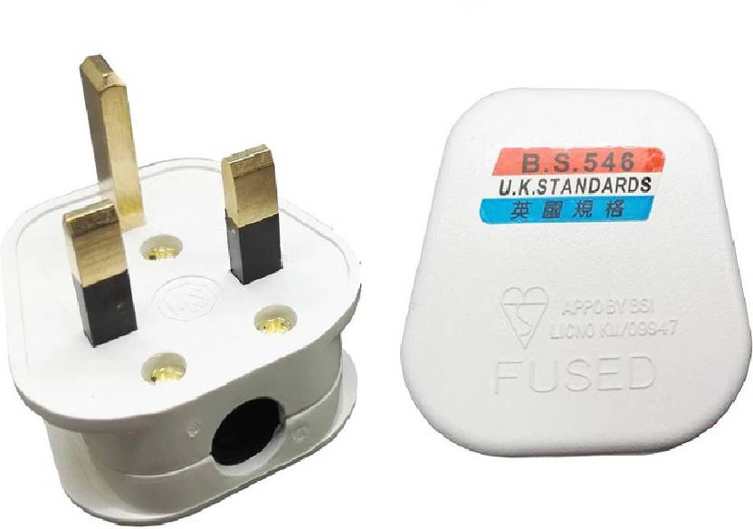 WOWSOME 3 Pin AC Electrical Power Wiring Male Fused Plug Socket