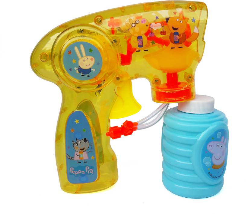 Peppa Pig Bubble Blaster Gun with Light Guns & Darts Bubble Blaster