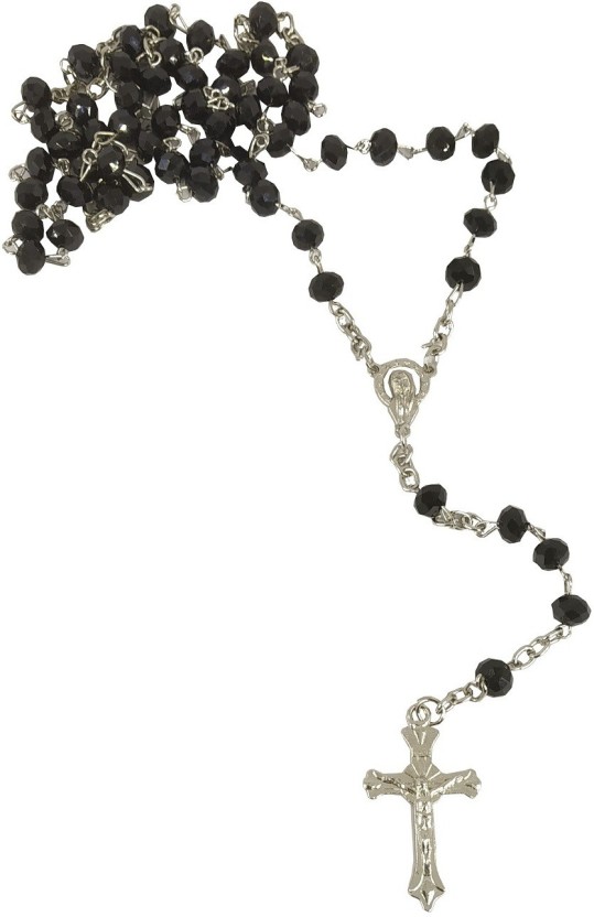 black pearl rosary beads