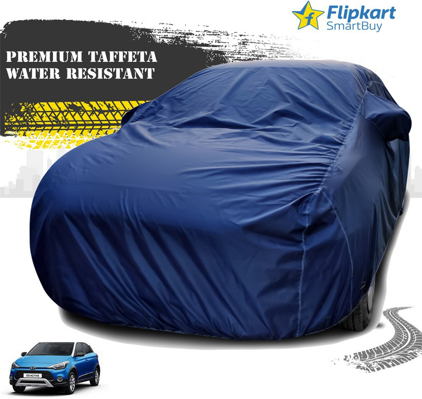 Flipkart SmartBuy Car Cover For Hyundai i20 Active (With Mirror Pockets)(Blue)