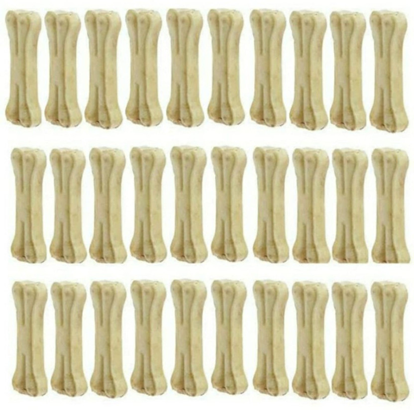 Puppy buddy Pet treat & Digestible Calcium Bone 3 inch Chicken Dog & Cat Chew(1 kg, Pack of 30)