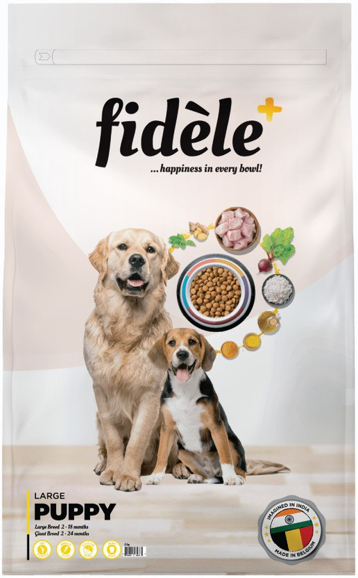 FIDELE + Large Puppy Chicken 3 kg Dry Young Dog Food