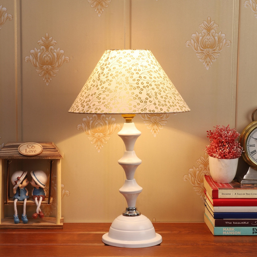 foziq Classic Designer Night Lamp(41 cm, Gold)