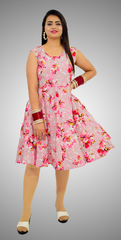 GANDHRAV DRESS HUB Women Fit and Flare 