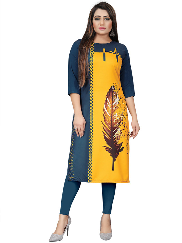 bright color kurtis