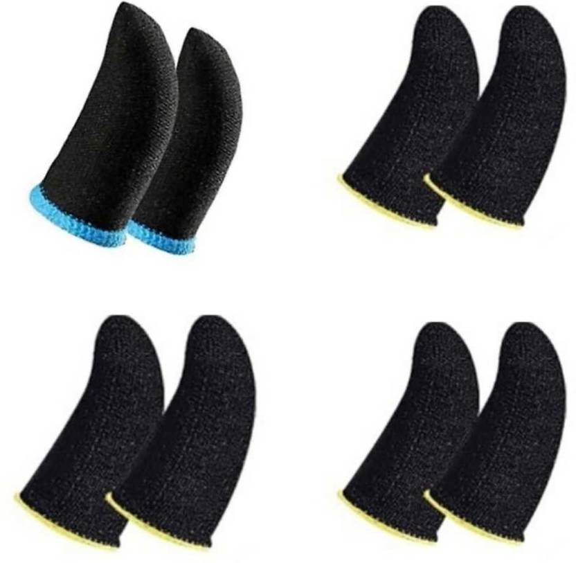 Flipace GAMING_SLEEVES 1 Pair Blue Line, 3 Pair Yellow Line Finger Sleeves Finger Sleeve Price