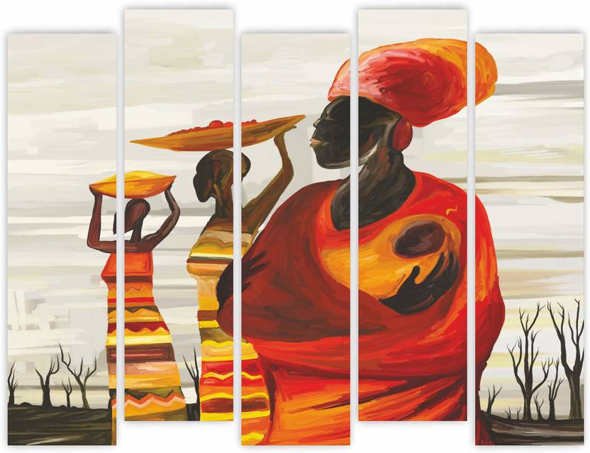 DECOR Production Multiple Frames Split Art Texture MDF Wall Paintings