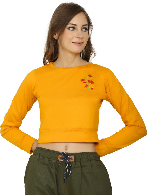 Yellow tops online shopping