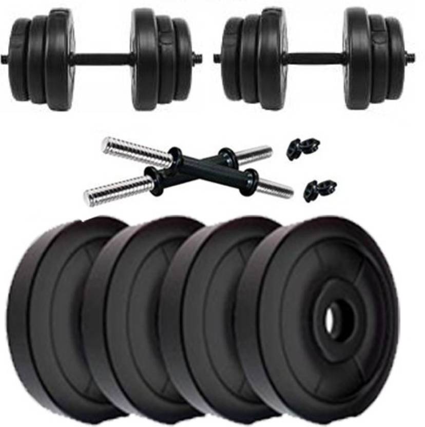 COGNANT Fitness 12KG (3kg * 4plates) + 2Rods Home Gym Adjustable ...