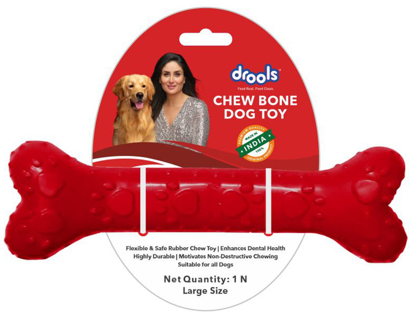 Drools Chew Bone Dog Toy - Large Size Rubber Bone, Chew Toy, Rubber Toy For Dog