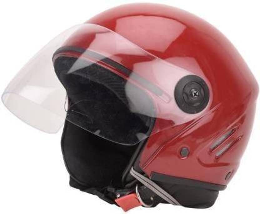 RDX HALF FACE HELMET RED Motorbike Helmet - Buy RDX HALF FACE HELMET