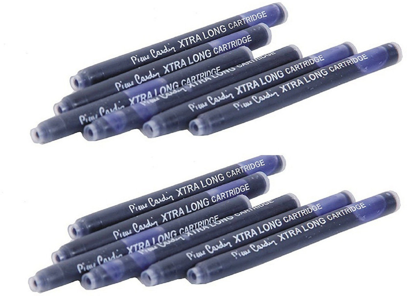 NOZOMI Pierre Cardin Fountain pen Ink Cartridges bulk pack Black + Tri Color Combo Pack Ink Cartridge