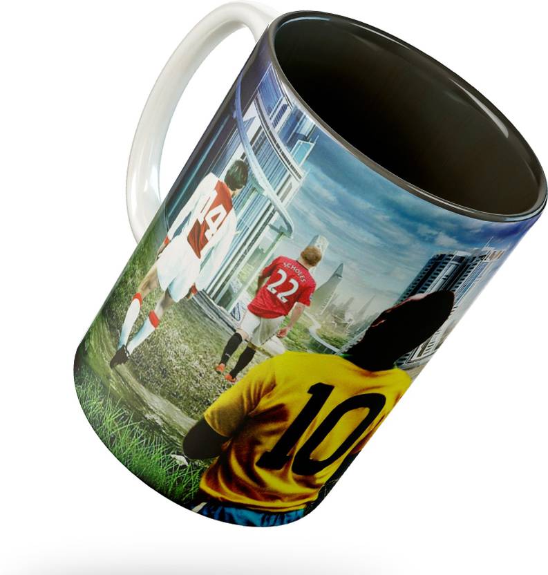 PrintatKing Football Players Coffee 330ml Ceramic With Microwave
