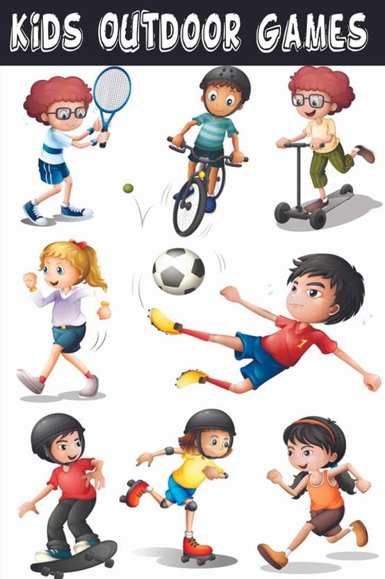 Games PosterKids Outdoor games posterPoster for DecorationInterior