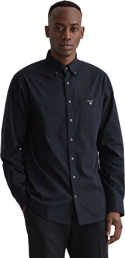 Gant Men Solid Casual Black Shirt - Buy