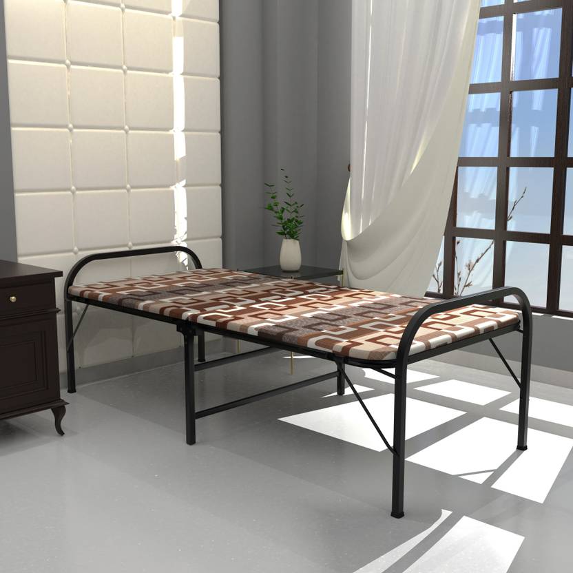 HoneyTouch Mattress Top Folding Metal Single Bed Price in India Buy