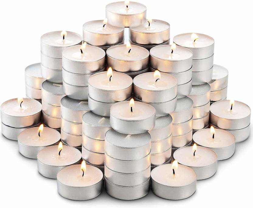 TITIRANGI 500 Pcs Unscented Wax Tealight Candles for Home Decor