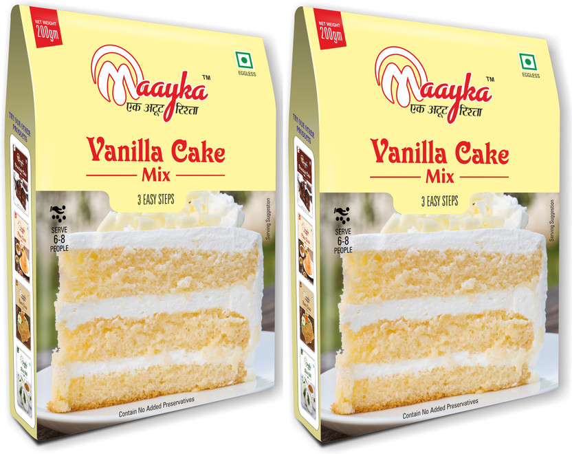 Maayka - Ek Atoot Rishta Vanilla Cake Mix 200gm + 200gm 200 g(Pack of 2)