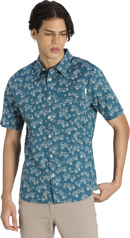 puma button down shirt