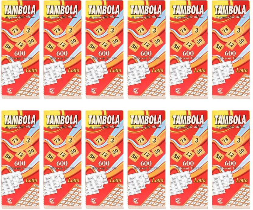 aK collection Deluxe Housie Tambola Tickets - Set of 7200 Party & Fun Board Game