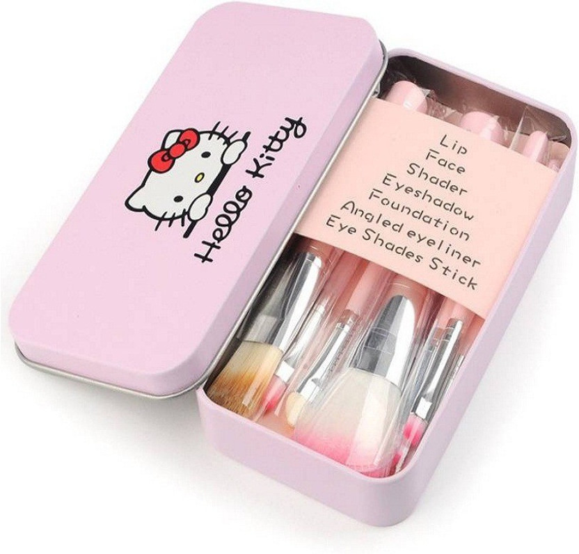 Hello Kitty Mini Pink Makeup Brush Set (Pack of 7)(Pack of 7)