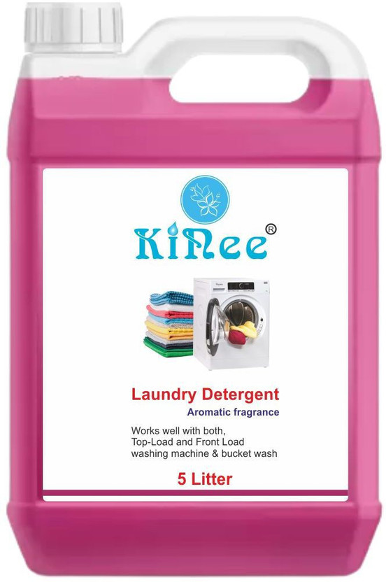 Kinee KT Liquid Detergent for Bucket & Machine Wash, No Soda Formula, with Added Fabric Conditioner (5 L) Multi-Fragrance Liquid Detergent(5 L)