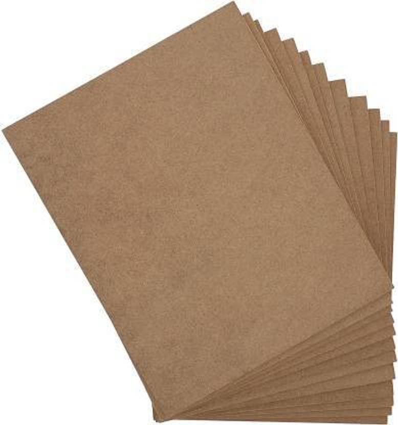 DIKRAFT 5.5 mm MDF Board sheet (8 x 10 Inch) 12 Pcs Hardboard Sheets