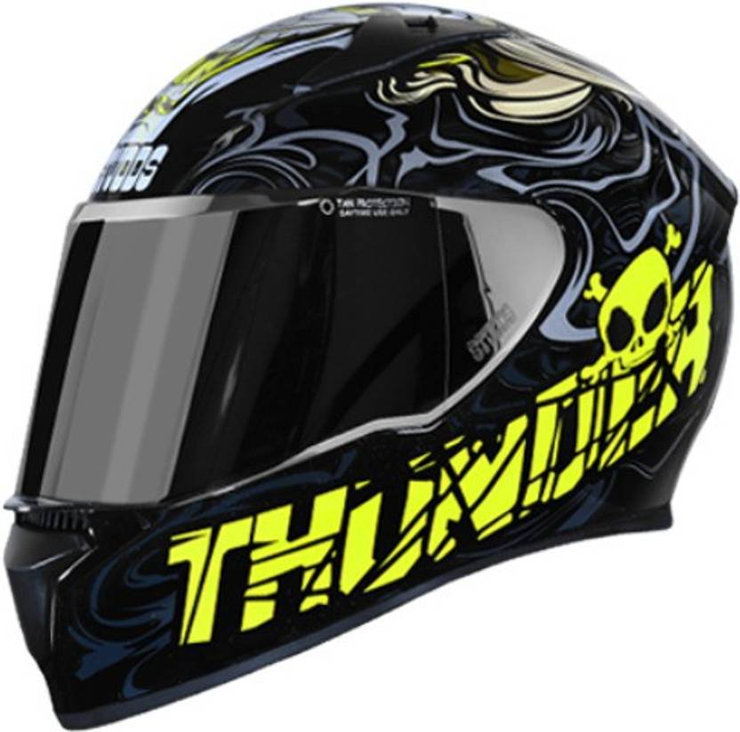 STUDDS THUNDER D9 DECOR WITH MIRROR VISOR Motorsports Helmet Buy