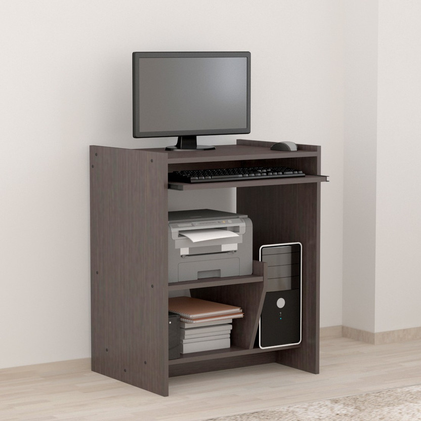 Valtos Engineered Wood Computer Desk(Straight, Finish Color - Wenge, Knock Down)