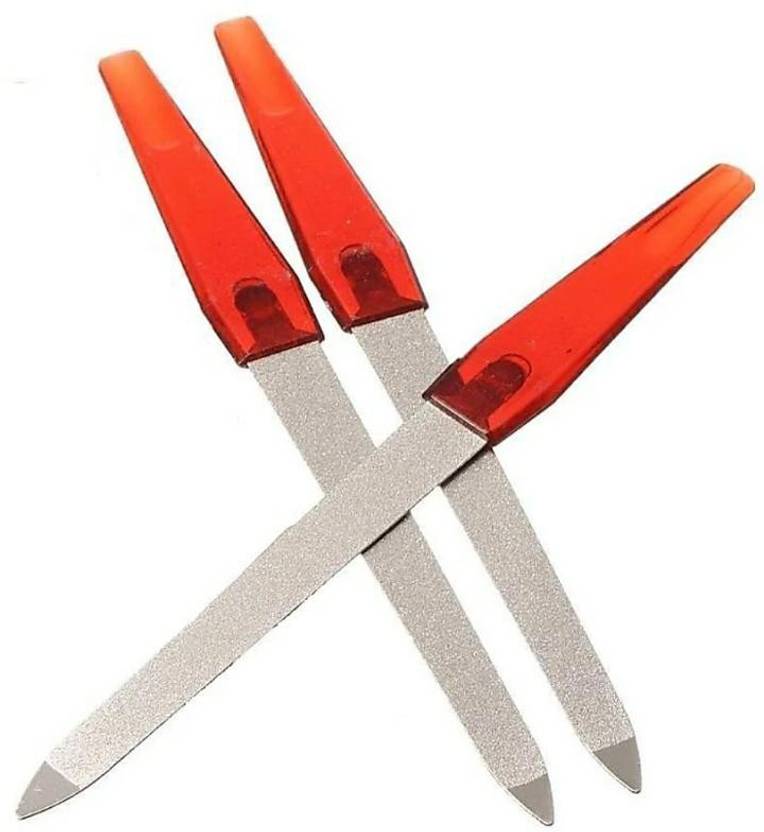 Ajora 3 pcs Standard Nail Filer For Manicure and Pedicure Price in