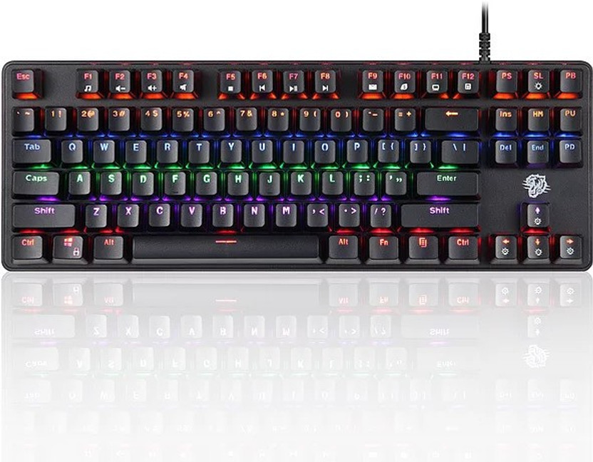 Enter WIRED MECHANICAL KEYBOARD PHOENIX PRO Wired USB Laptop-size Gaming Keyboard Compatible with Desktop, Laptop, Mac(Black)