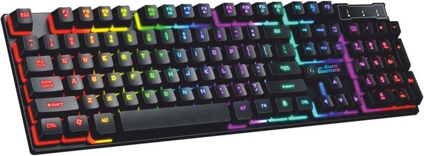 RPM Euro Games Gaming Keyboard Wired USB Gaming Keyboard - RPM Euro