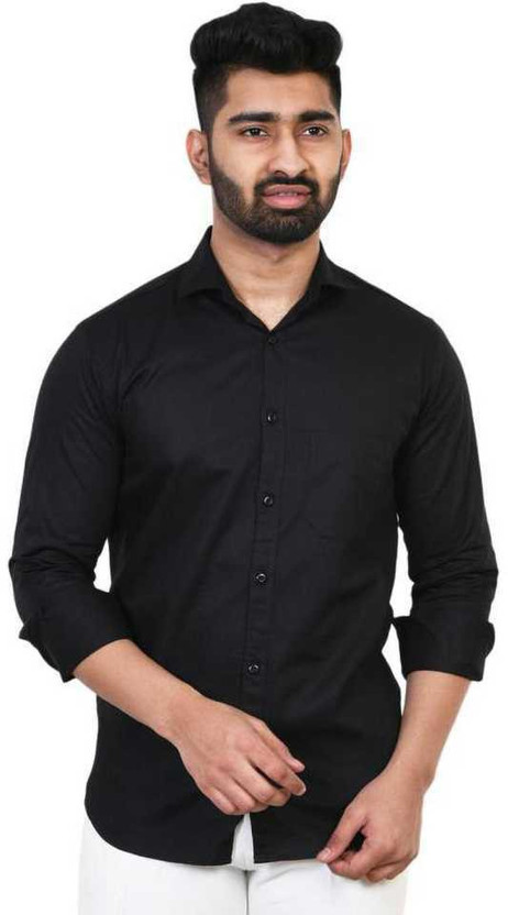 Vintage black shirt mens clearance