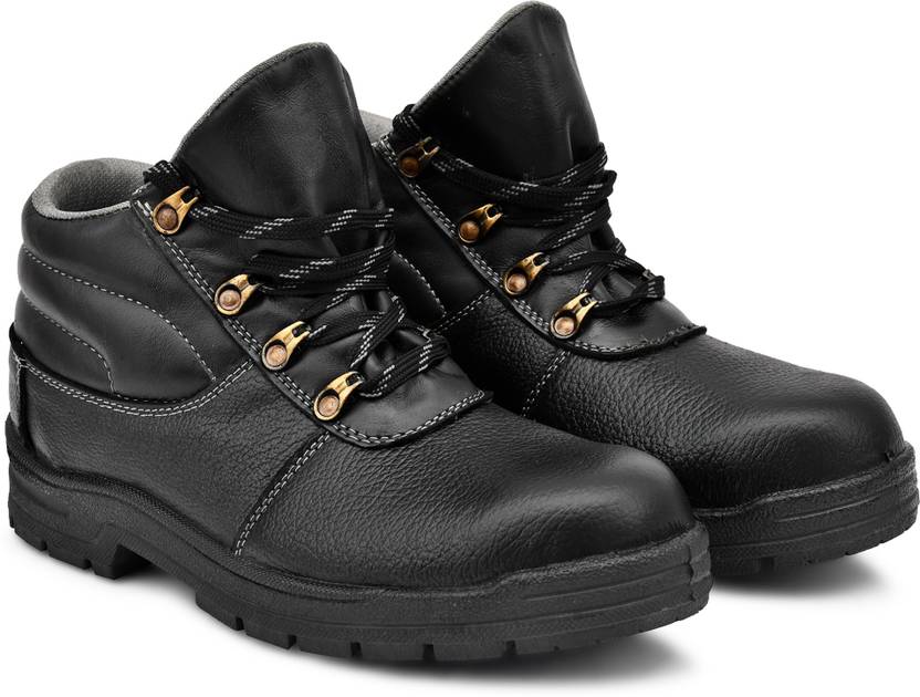 Joker Steel toe leather safety Boot /office Black Formal Safety shoes