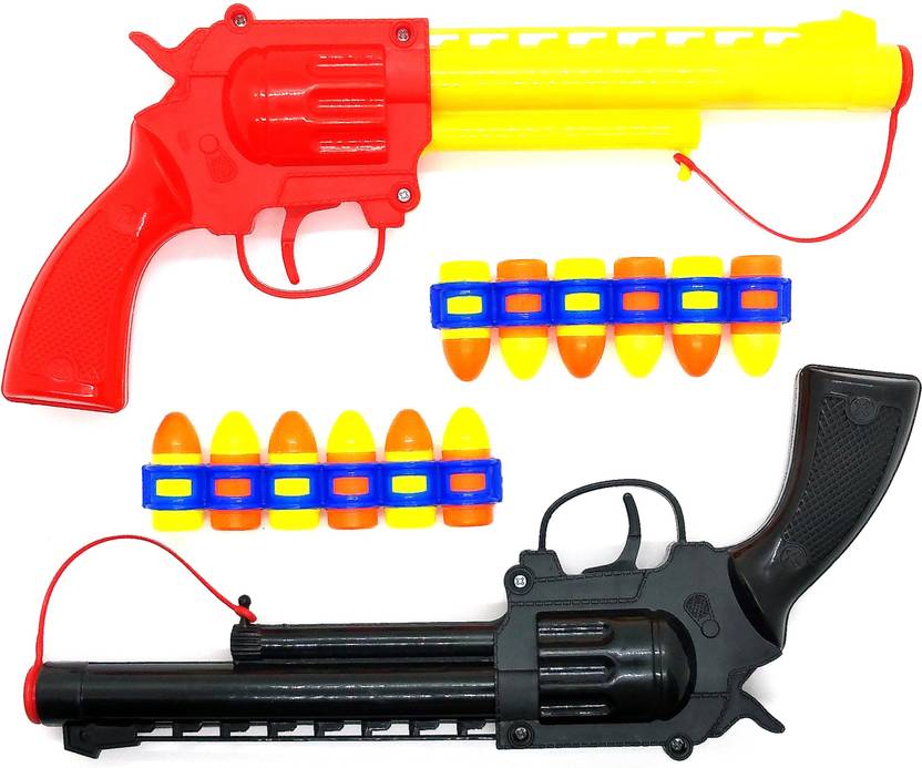Iconic Retail India Gun Toys for Boys With Bullets, Blaster Pistol Shooting Toy Set for Kids