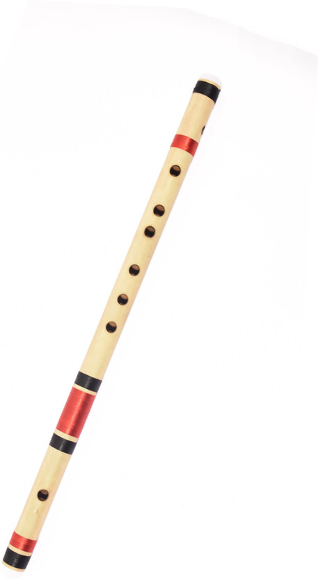 Shiv'z Muzic Flute, F Sharp medium, BUDGET Bansuri, 14 inches (FREE Written Manual & Bag) Bamboo Flute(35.56 cm)