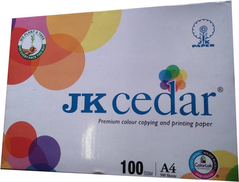 JK Cedar A4 Paper001 Unruled A4 100 gsm A4 paper A4
