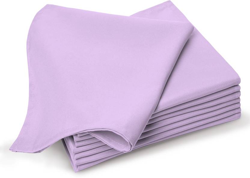 Pizuna 100 Long Staple Cotton Lavender Small Dinner Napkins 14 inch
