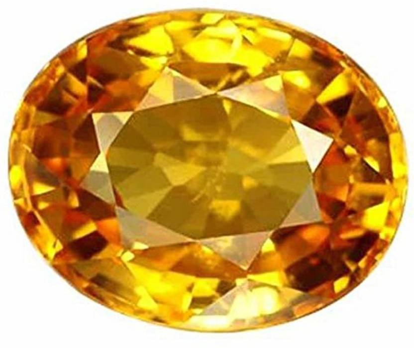 Shopping Store Yellow Sapphire Gemstone 8.25 ( Pukhra ...