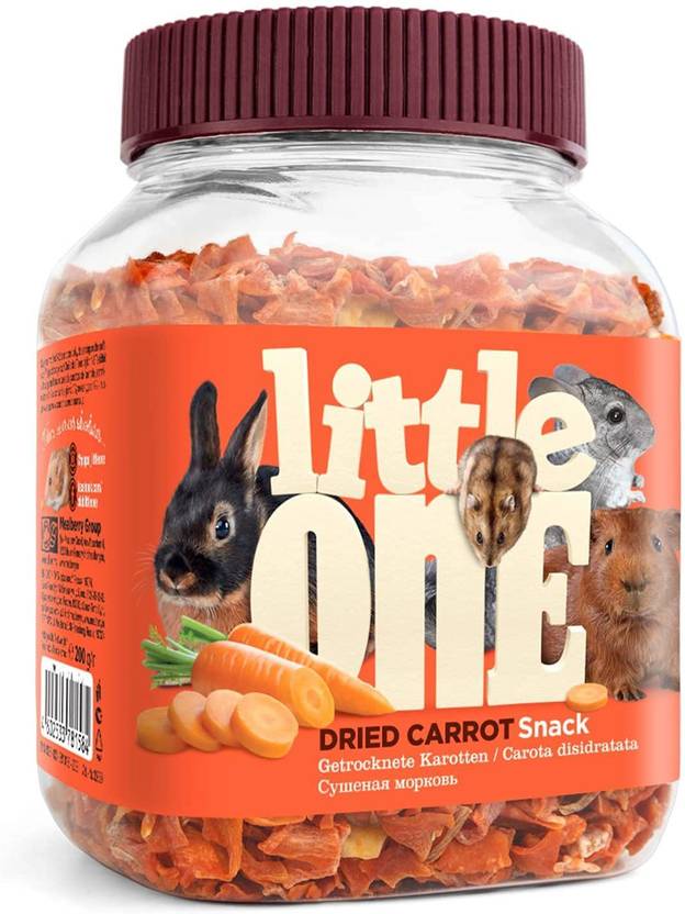 Little one Snack Dried Carrot for Small Animals 200 g Guinea Pig Treat
