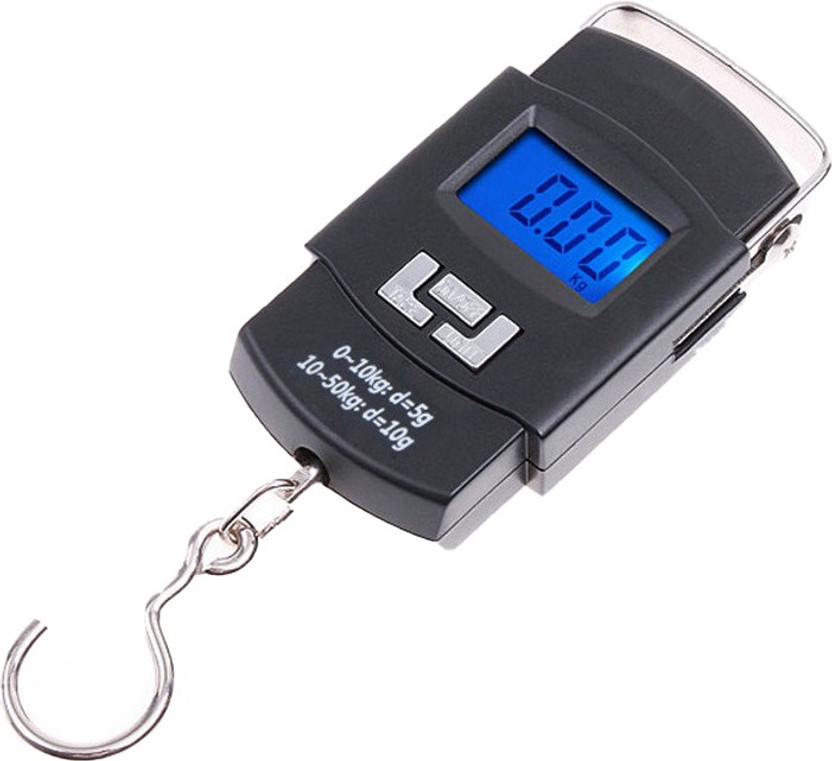 Glancing Digital Weight Machine- Heavy Duty Portable Hook Weighing Machine Digital Type Manual Weight M/c 10 Kg-50Kg Temp Scale for Home, Kitchen, Traveling, L/40/UG Luggage Weighing Scale(Black)