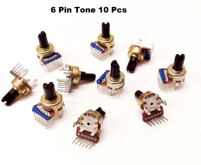 ERH India (Pack of 10 pcs) 100k Volume Control Variable Resistor