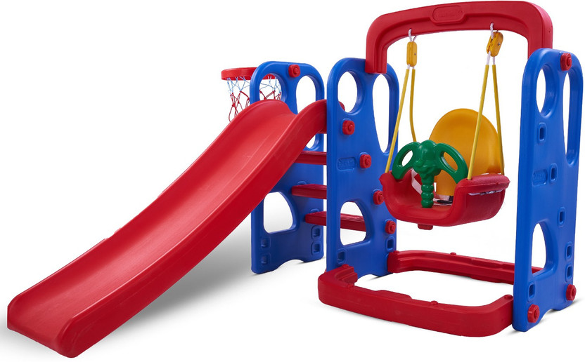 baybee Kids Garden Slide Playgro Plastic Super Senior Slide for Kids Garden Slider for kids slide | baby sliding swing|graden slide for kids|slide and swing for kids play slide(Multicolor)