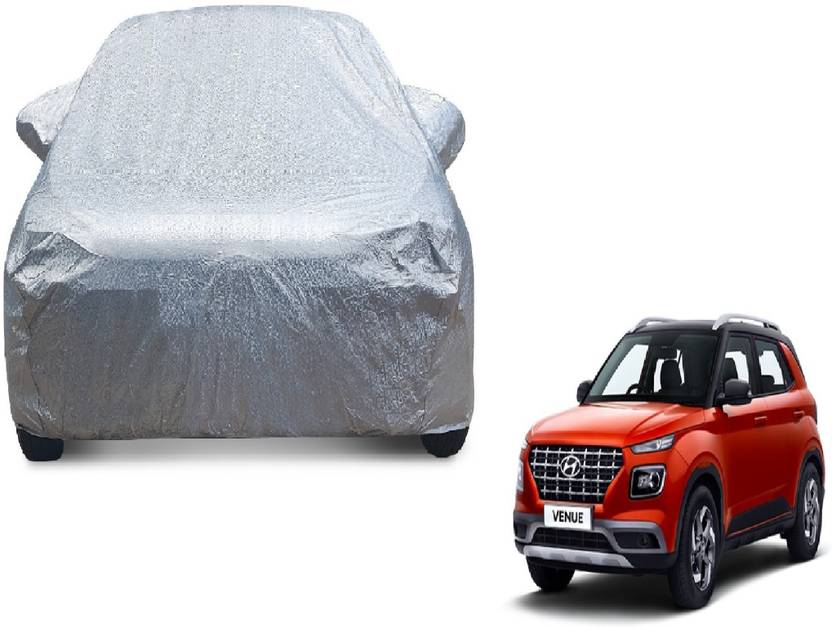 MOCKHE Car Cover For Hyundai Venue (With Mirror Pockets) Price in India