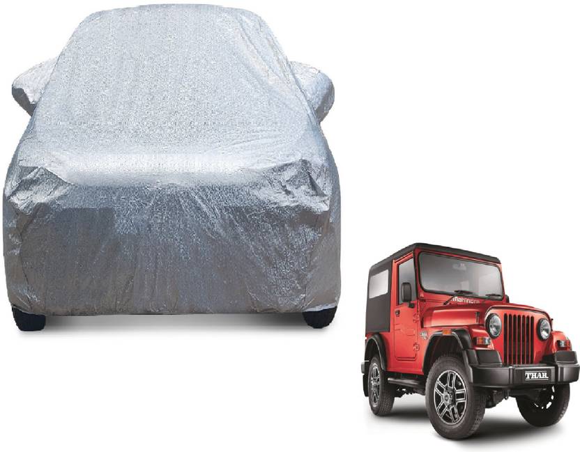 MOCKHE Car Cover For Mahindra Thar (With Mirror Pockets) Price in India