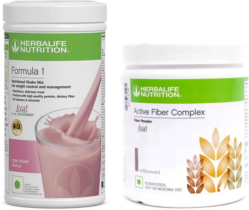 Herbalife Nutrition FORMULA 1 ROSE & KHEER (500g) + ACTIVE FIBER