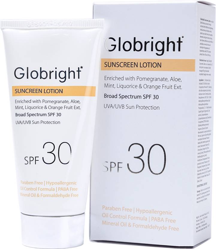 Globright Sunscreen SPF30 Lotion 50 ml Pack of 2 SPF 30 Price in