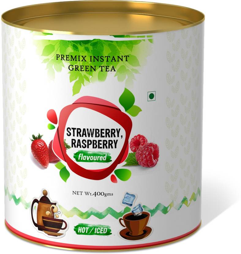 The Tea Strawberry & Rasberry Flavoured Instant Green Tea